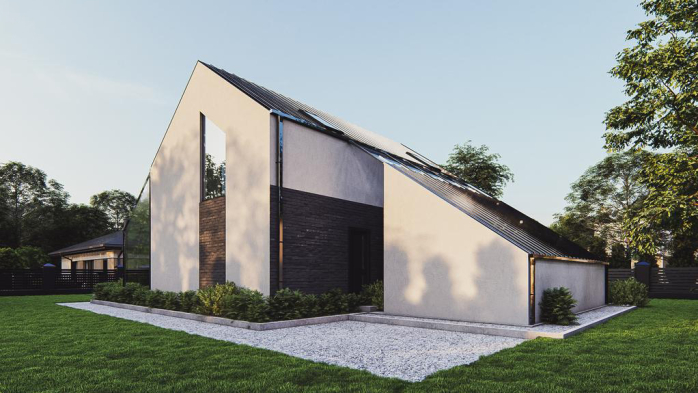 Проект дома U553 - 4 С мансардным этажом дома в Украине