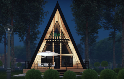 Все про A-frame будинки - від проектування до особливостей експлуатації