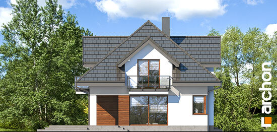 Проект дома Дом в сливах 2 - 4 С мансардным этажом дома в Украине