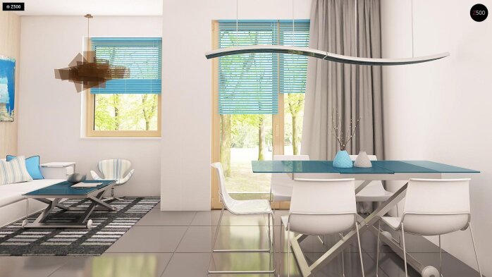 Проєкт будинку U212 GL - З мансардним поверхом дома в Україні