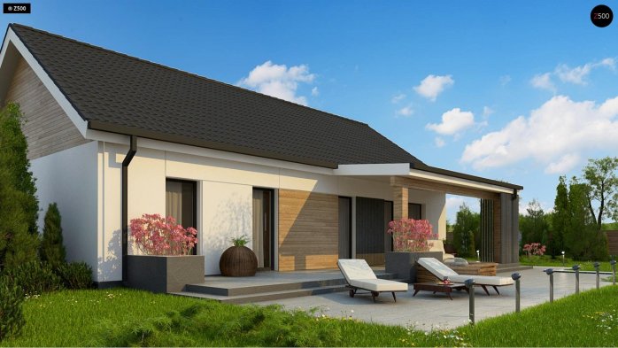 Проект дома U376 35 - 5 Одноэтажные дома в Украине