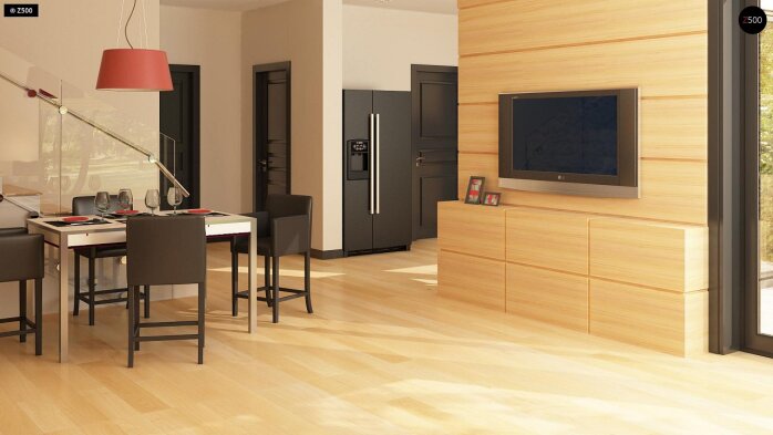 Проект дома Ux24 a k - 6 Двухэтажные дома в Украине