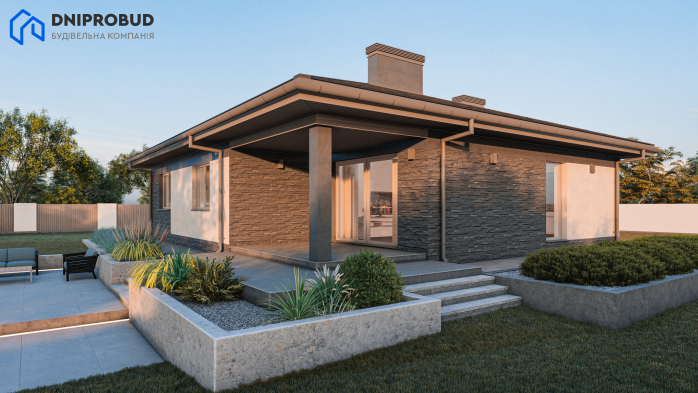 Проєкт будинку DB 51 - Одноповерхові дома в Україні