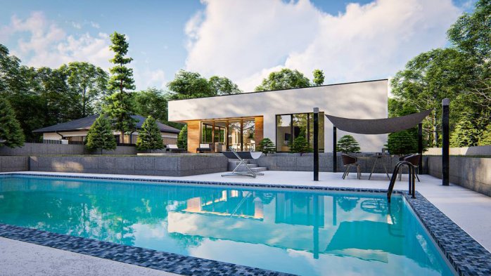 Проєкт будинку Ux176 - Одноповерхові дома в Україні