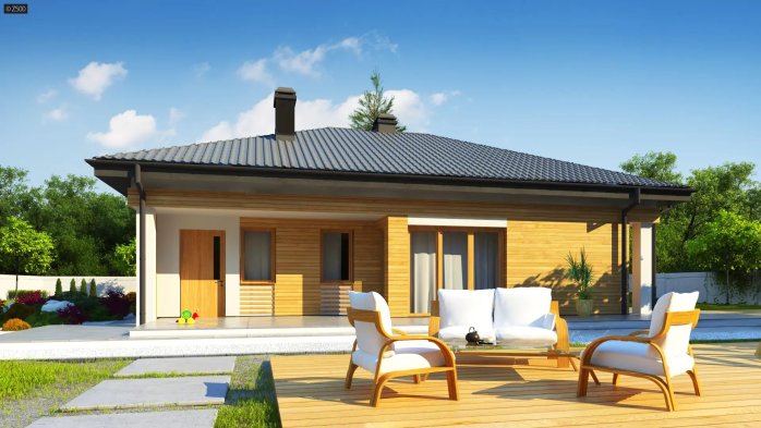 Проєкт будинку U204 GP P - Одноповерхові дома в Україні