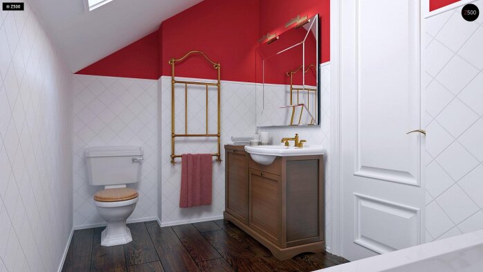 Проект дома U177 plus - 11 С мансардным этажом дома в Украине