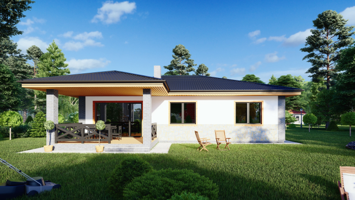 Проєкт будинку DBT 403 - Одноповерхові дома в Україні