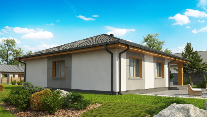 Проєкт будинку U67 A - Одноповерхові дома в Україні
