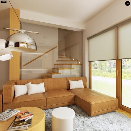 Проєкт будинку U34 - З мансардним поверхом дома в Україні