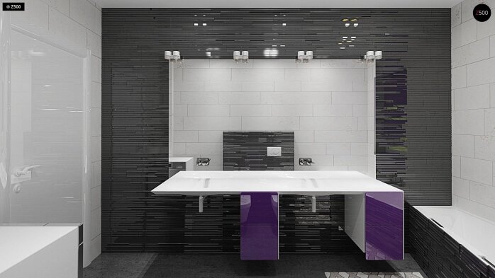 Проект дома U255 B pc - 11 С мансардным этажом дома в Украине