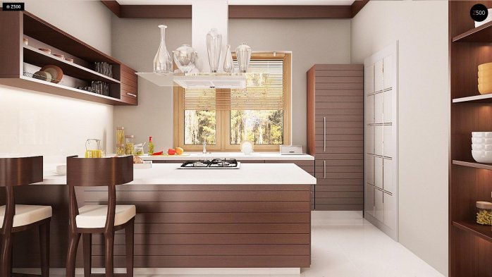 Проект дома U199 v1 - 8 Одноэтажные дома в Украине