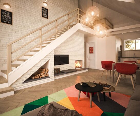 Проект дома Uu230 - 8 С мансардным этажом дома в Украине