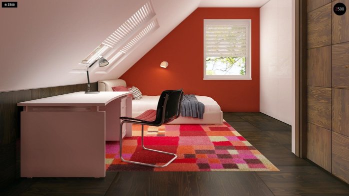 Проєкт будинку U66 - З мансардним поверхом дома в Україні