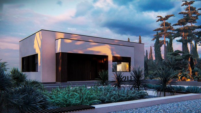 Проєкт будинку Ux211 - Одноповерхові дома в Україні