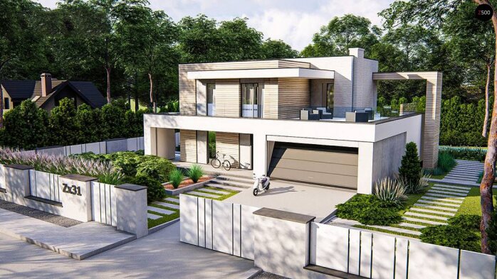 Проєкт будинку Ux31 - Двоповерхові дома в Україні