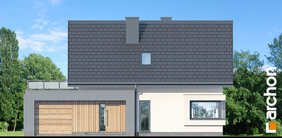 Проєкт будинку Будинок в хлорофітумі 12 (Г) - З мансардним поверхом дома в Україні