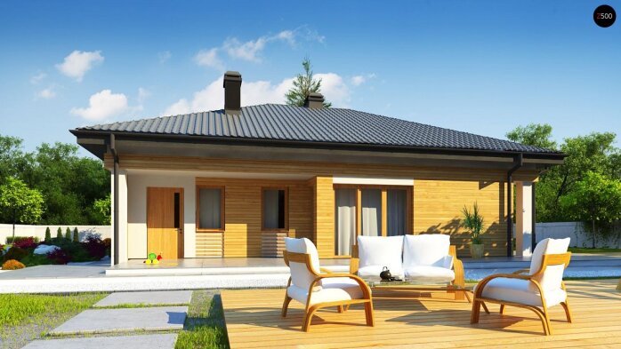 Проєкт будинку U204 GP - Одноповерхові дома в Україні