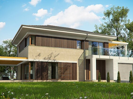 Проект дома Ux63 B +