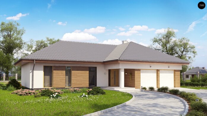 Проєкт будинку U190 - Одноповерхові дома в Україні