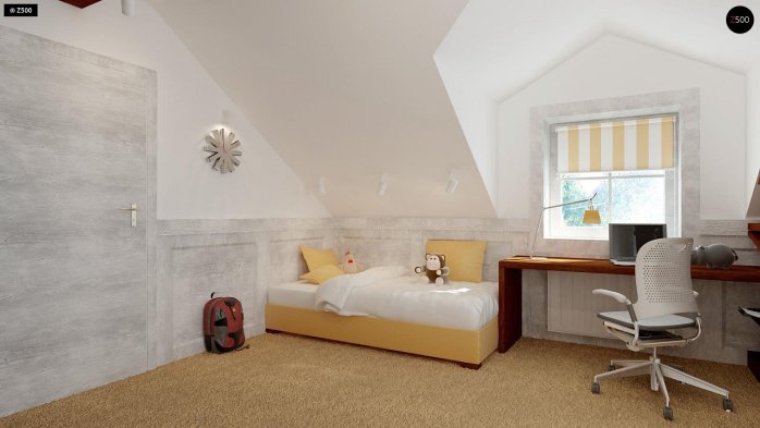 Проєкт будинку U3 - З мансардним поверхом дома в Україні