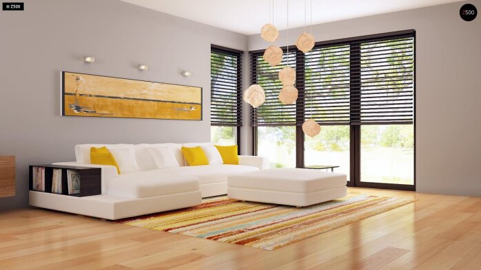 Проєкт будинку U79 GP - З мансардним поверхом дома в Україні