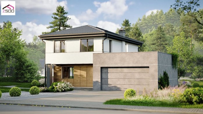 Проєкт будинку U487 - Двоповерхові дома в Україні