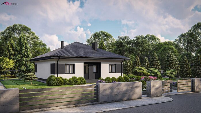 Проект дома Uu16 - 2 Одноэтажные дома в Украине