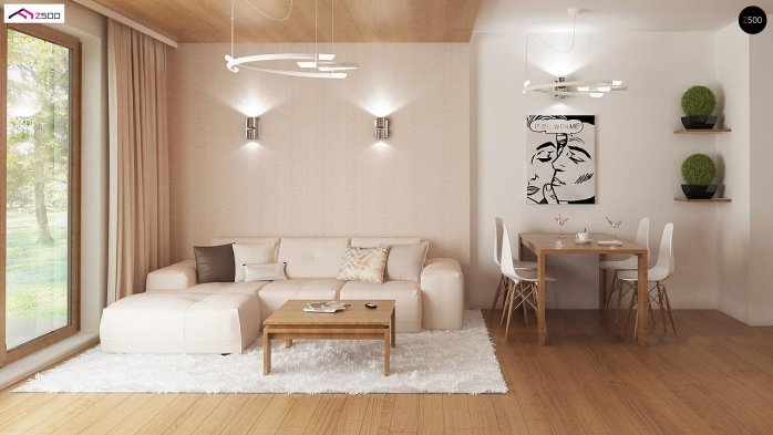 Проєкт будинку U8 - Одноповерхові дома в Україні