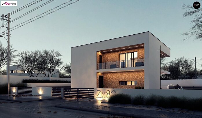 Проєкт будинку Ux82 - Двоповерхові дома в Україні