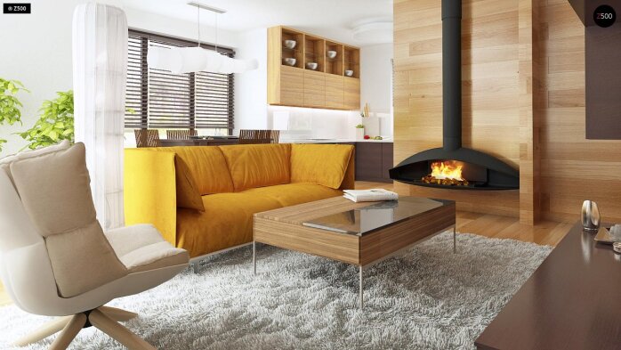 Проект дома U101 L h+ - 3 С мансардным этажом дома в Украине