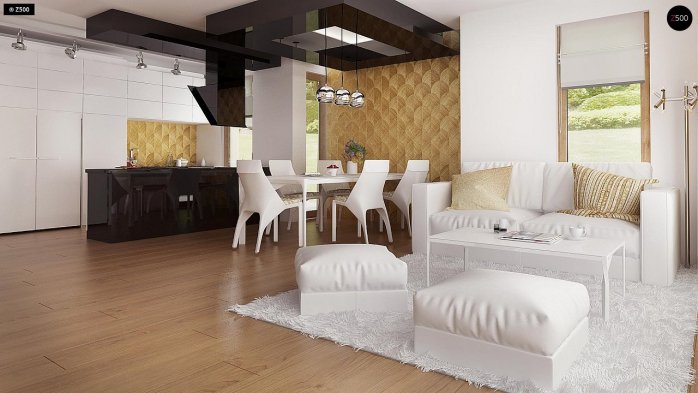 Проект дома Ux116 - 16 Одноэтажные дома в Украине