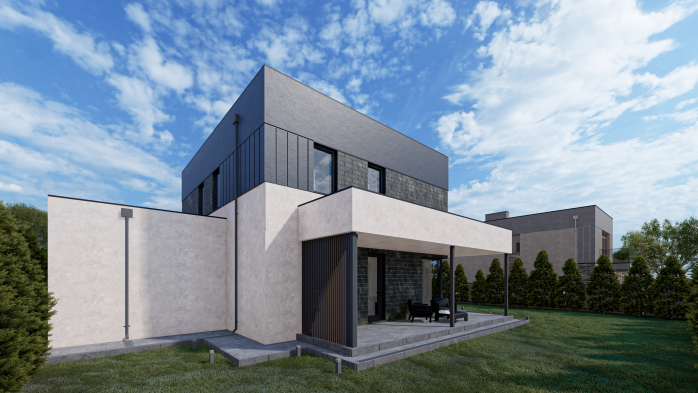 Проект дома Db 18 - 7 Двухэтажные дома в Украине