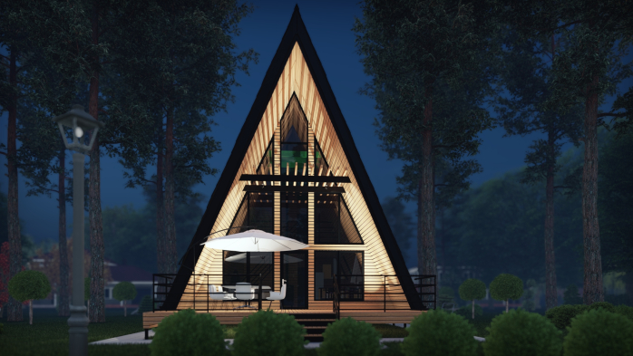 Проект дома DBT 460 - 2 С мансардным этажом дома в Украине