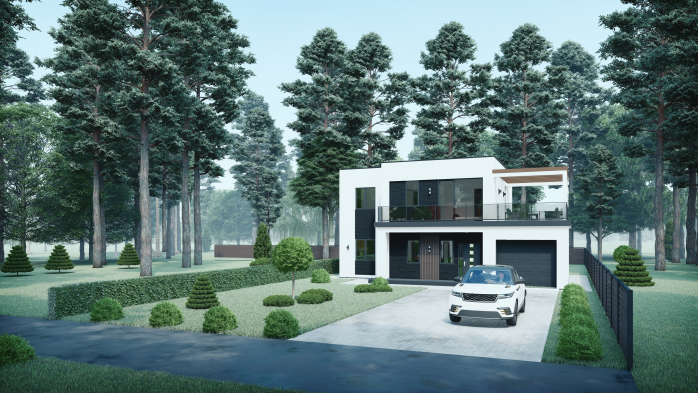 Проект будинку DBT 262 - Двоповерхові дома в Україні