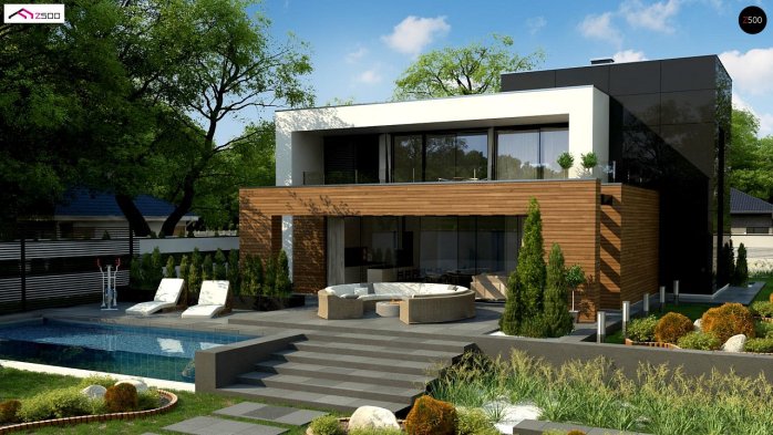 Проєкт будинку Ux152 - Двоповерхові дома в Україні