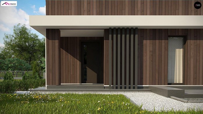 Проект дома U346 - 4 С мансардным этажом дома в Украине