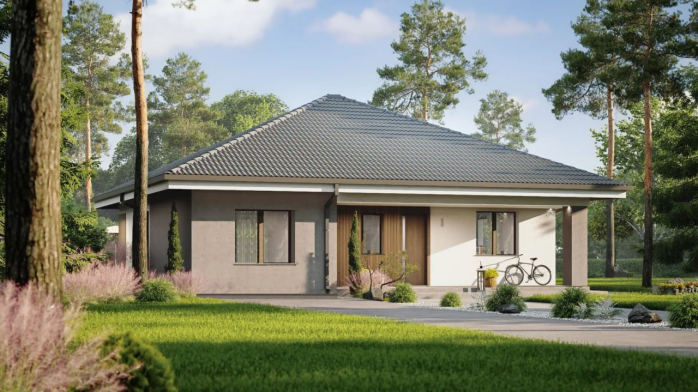 Проєкт будинку U521 v1 - Одноповерхові дома в Україні