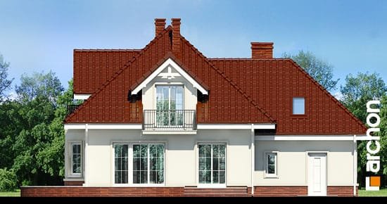 Проєкт будинку Будинок в тамарисках 7 - З мансардним поверхом дома в Україні