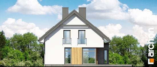 Проект дома Дом под хикорой - 6 С мансардным этажом дома в Украине