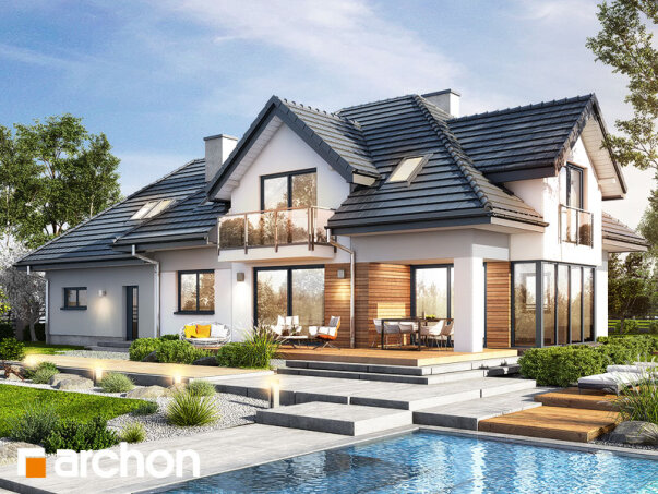 Проект дома Дом в сливах 4 (Г2) - 2 С мансардным этажом дома в Украине