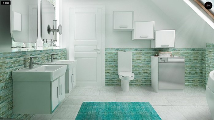 Проект дома U245 - 12 С мансардным этажом дома в Украине