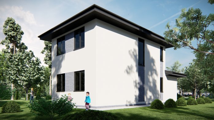 Проєкт будинку DBT 540 - Двоповерхові дома в Україні