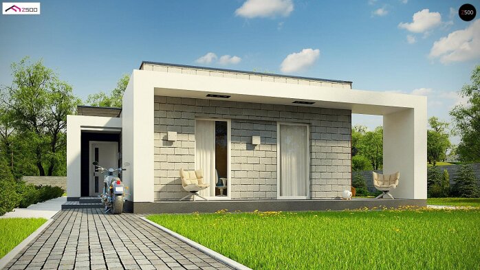 Проєкт будинку Ux69 - Одноповерхові дома в Україні