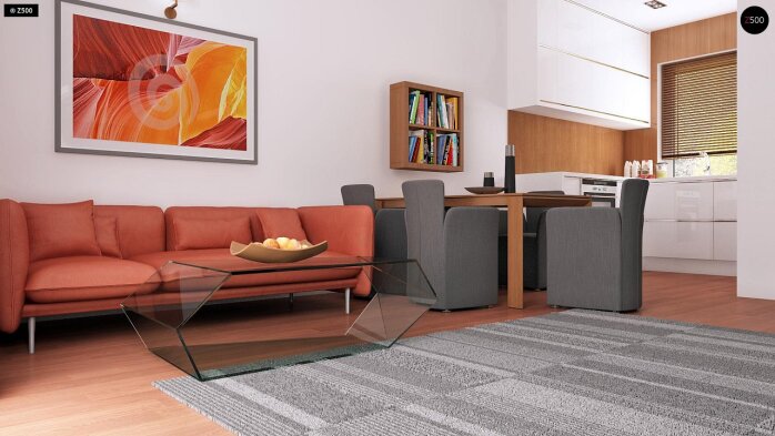 Проект дома U32 - 5 С мансардным этажом дома в Украине