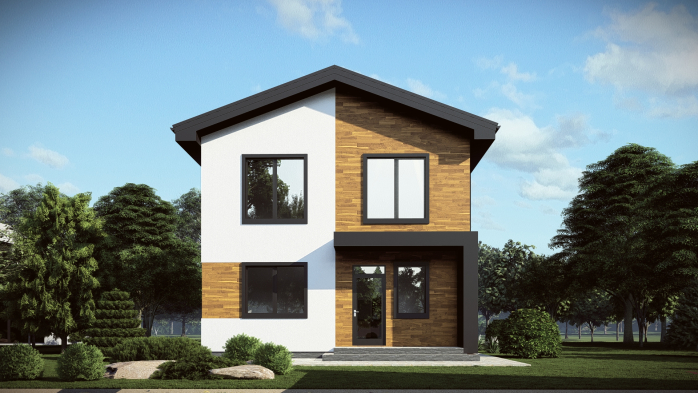 Проєкт будинку DBT 677 - Двоповерхові дома в Україні