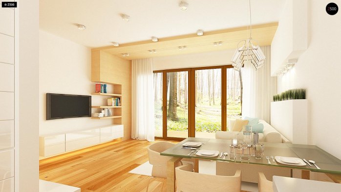 Проєкт будинку U262 - Одноповерхові дома в Україні