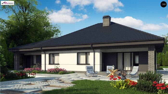 Проект дома U86 A - 2 Одноэтажные дома в Украине