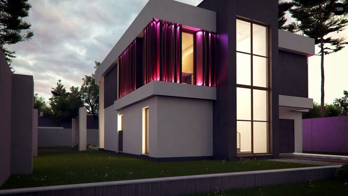 Проєкт будинку Ux124 - Двоповерхові дома в Україні