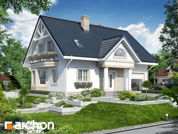 Проект дома Дом в сапфирах вер.2 - 1 С мансардным этажом дома в Украине