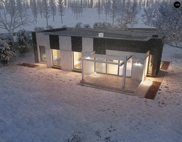 Проект дома Ux116 - 11 Одноэтажные дома в Украине